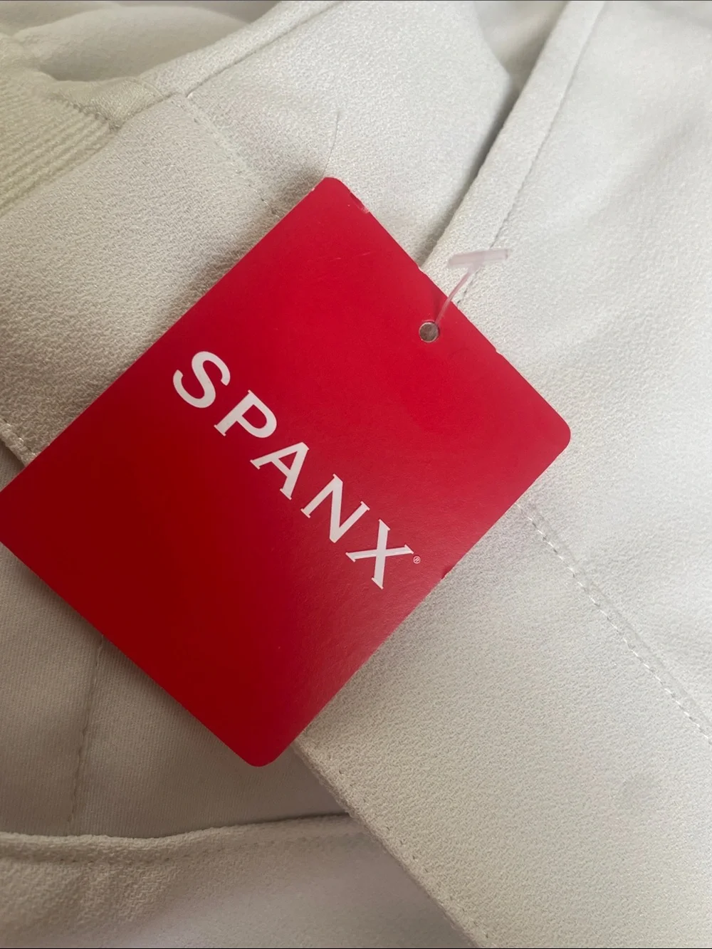 Spanx opacity crepe trouser in parchment-NWT